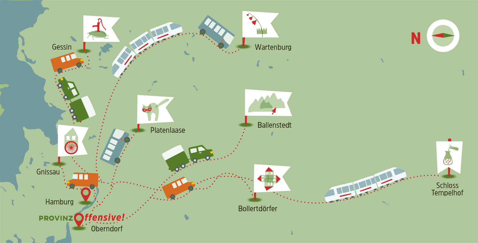 Reise-Karte &raquo;Alle an einen Tisch&laquo;