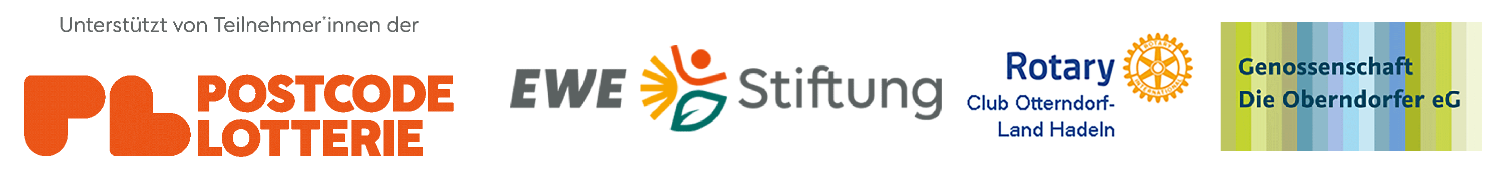 Postcode-Lotterie, EWE Stiftung, Rotary Club Otterndorf, Die Oberndorfer eG