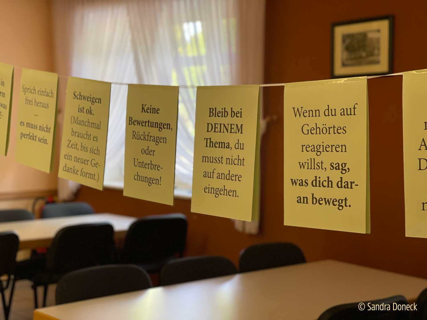 Sprechen & Zuh&ouml;ren Regeln &copy; Sandra Doneck